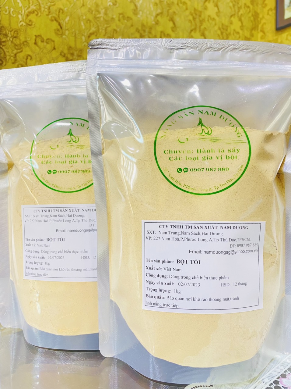 Bột Tỏi Nguyên Chất 100% ướp thịt thơm ngon - 1kg