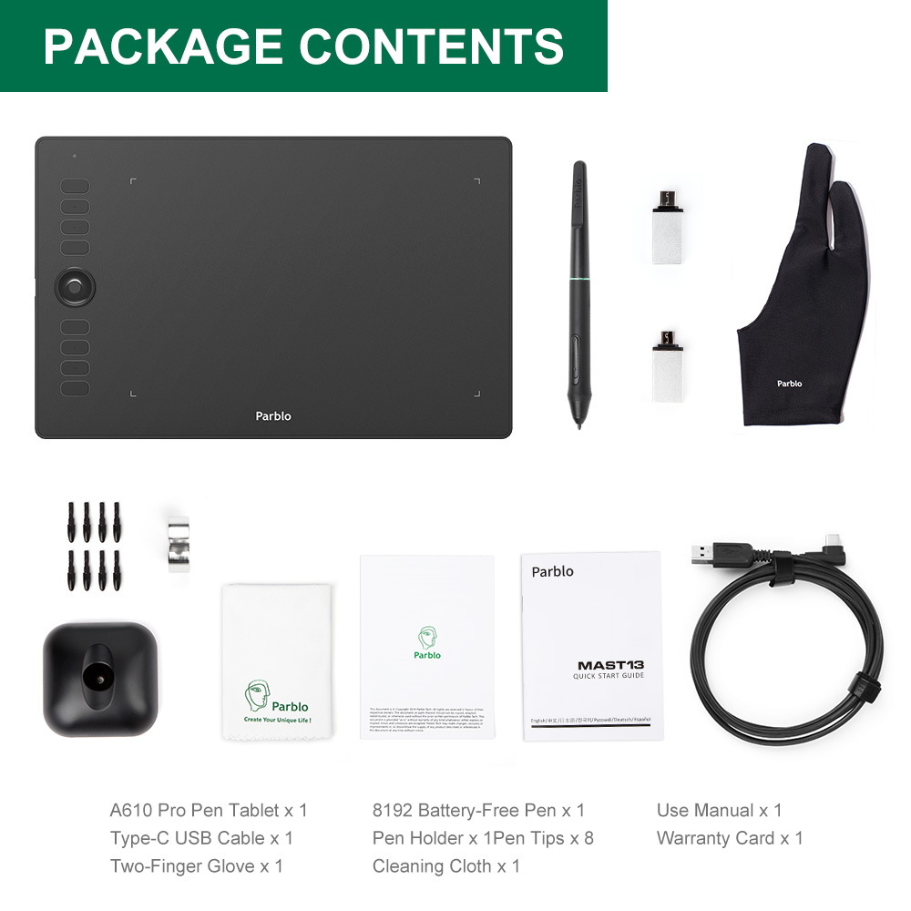 Bảng vẽ Parblo A610 Pro