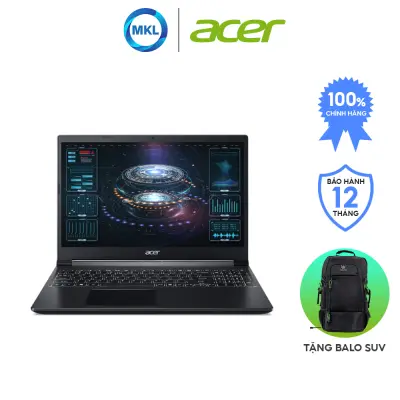 Laptop Acer Aspire 7 A715-43G-R8GA R5-5625U/8GD4/512SSD_PCIe/15.6FHD_144/IPS/3C/W11SL/4GD6_RTX3050/ĐEN