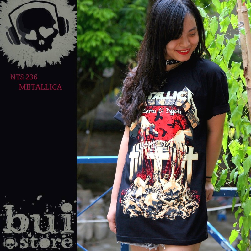 METALLICA đủ size S, M, L, XL, XXL Áo Rock band tee rock phông [Mã BUIS45K giảm 45k] LUCK