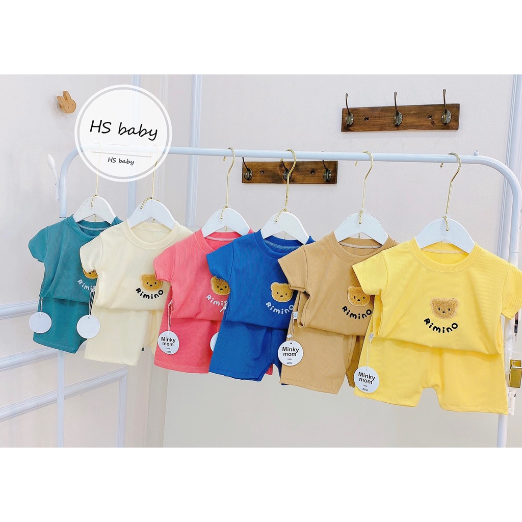 Bộc cộc tay gấu RIMINO minky cho bé