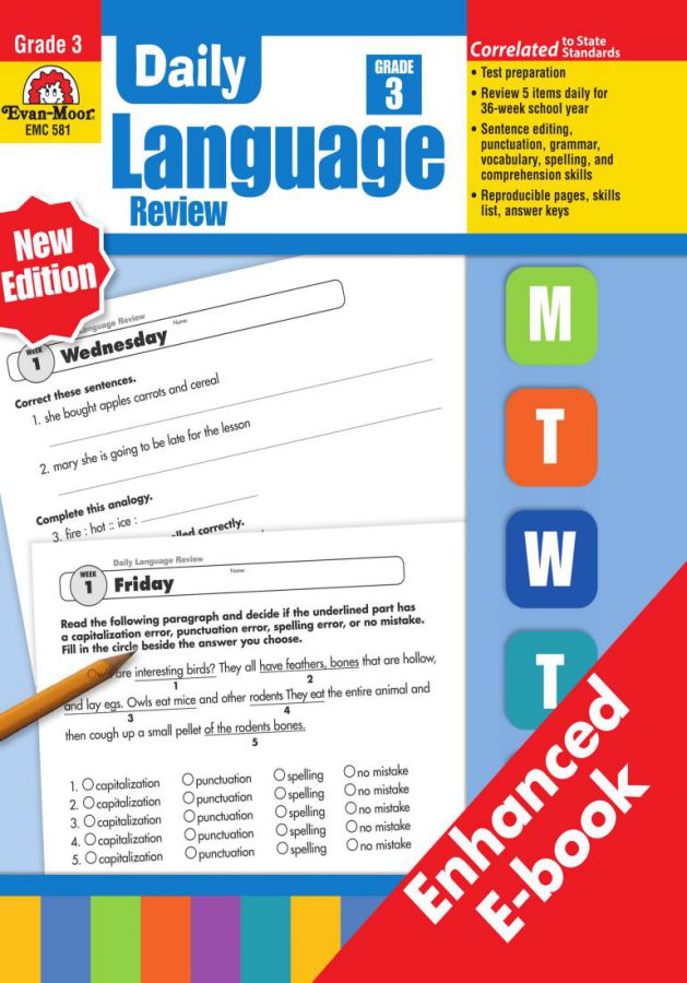 DAILY LANGUAGE  REVIEW - 8 BOOKS