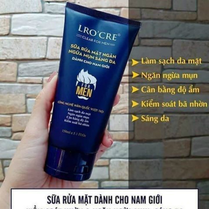 [ Giá Sỉ ] Sữa Rửa Mặt Lrocre For Men Dành Cho Nam