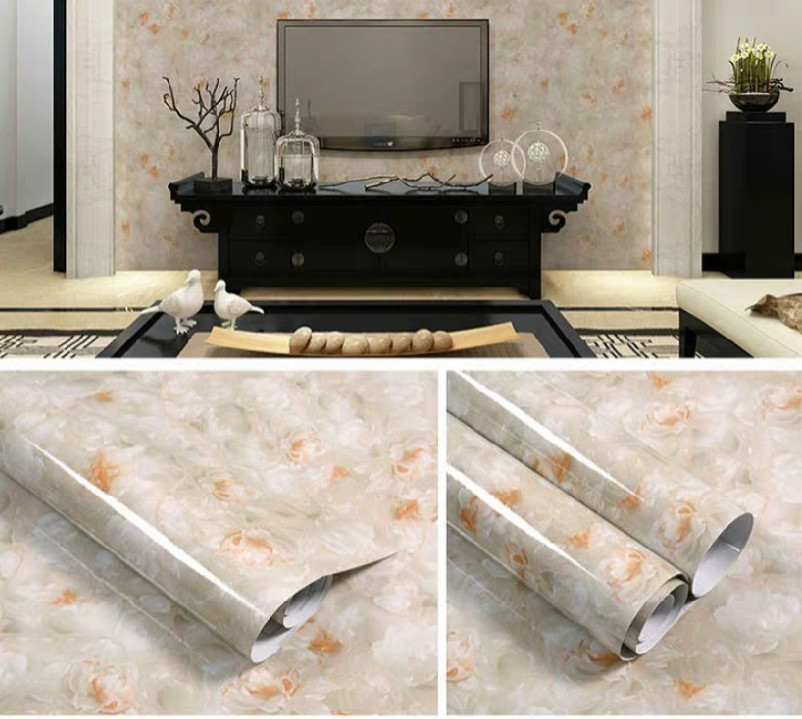 5 Mét Decal Dán Bếp Khổ 60cm Rộng Tráng Nhôm Chịu Nhiệt Có Keo - MẪU ĐÁ HOA CƯƠNG DÀY KT001