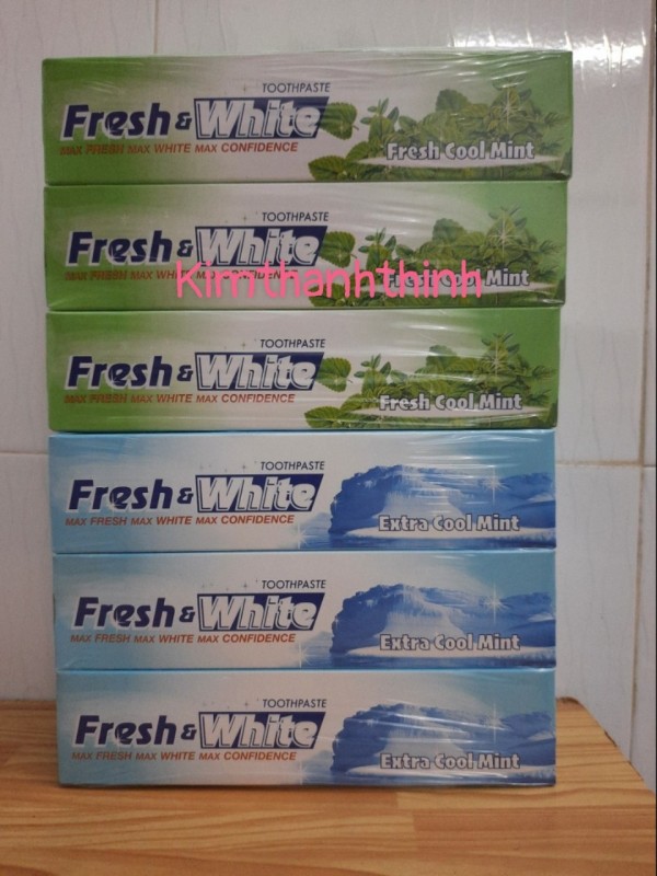 (KTT) Kem đánh răng Fresh & White 160 gr - Xuất xứ Thái Lan nhập khẩu