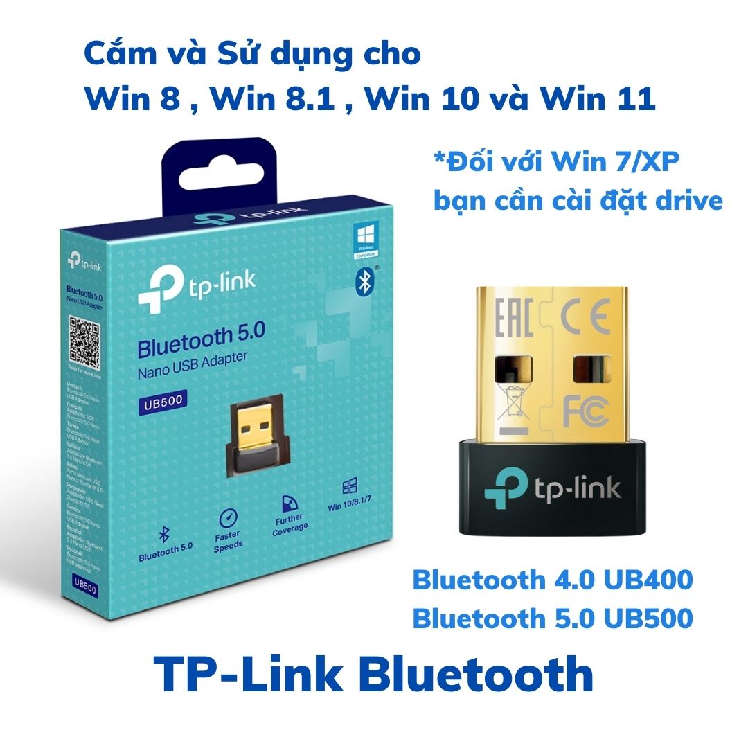 Usb Bluetooth TP-Link UB500 Bộ Chuyển Đổi USB Nano Bluetooth 5.0 - Hãng phân phối chính thức