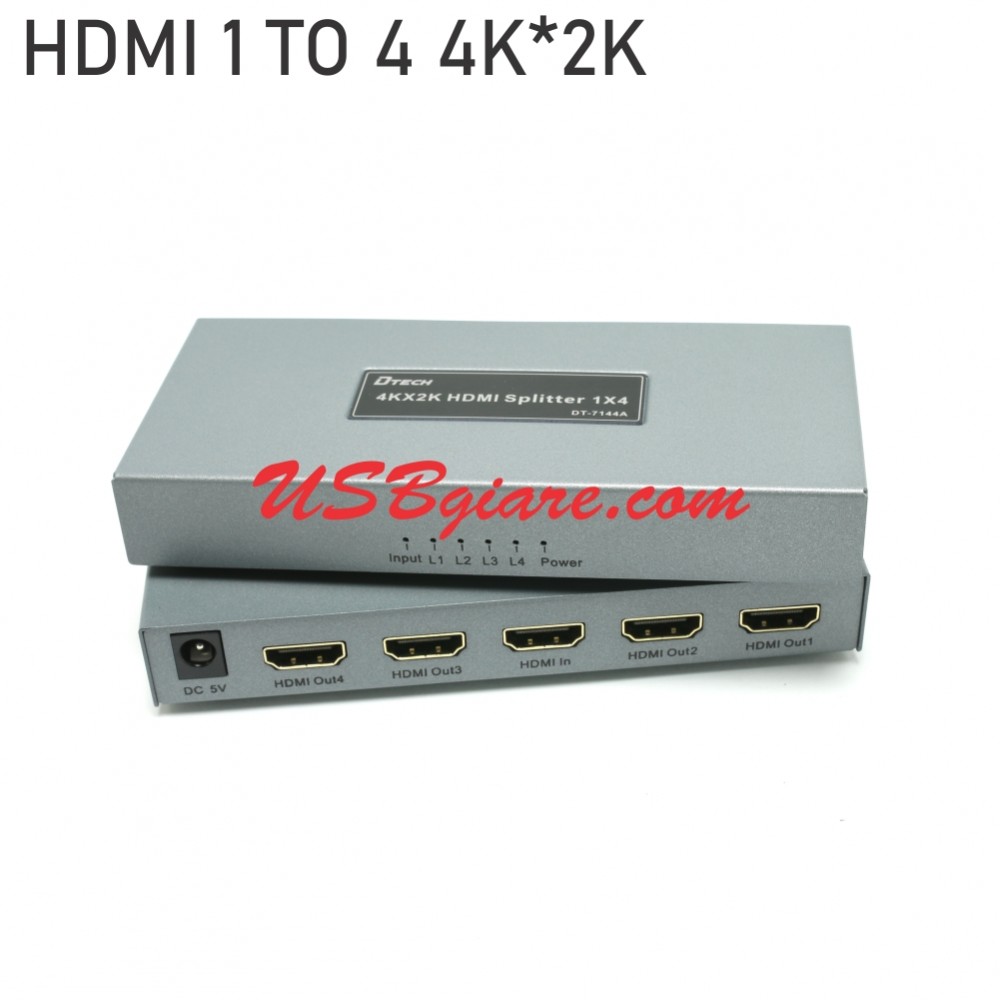 BỘ CHIA HDMI 1 RA 4 (4K*2K) DTECH DT-7144A