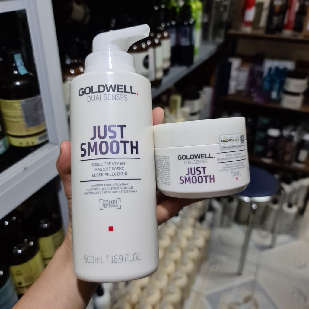 [HCM]Hấp dầu suôn mượt 60s Goldwell Just Smooth 500ml