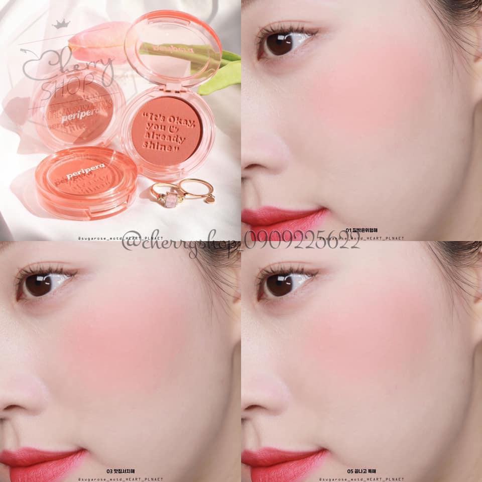 Phấn Má Hồng Peripera Pure Blushed Sunshine Cheek