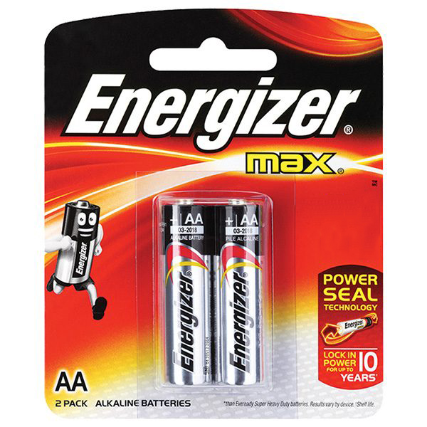 1 vỉ pin AA Energizer Alkaline chính hãng (1 vỉ 2 viên)