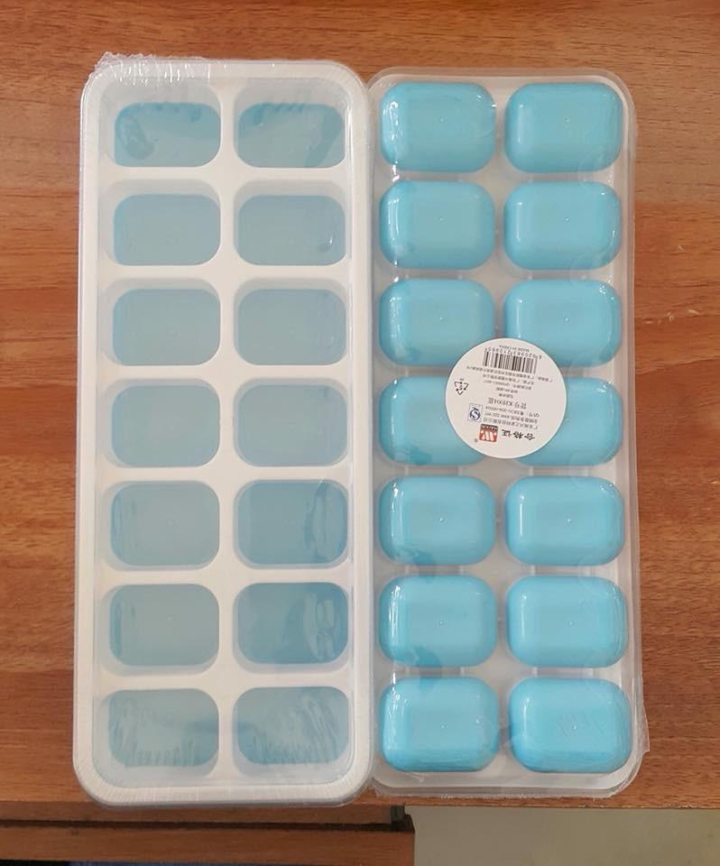 Khay đá silicon có nắp 14 viên
