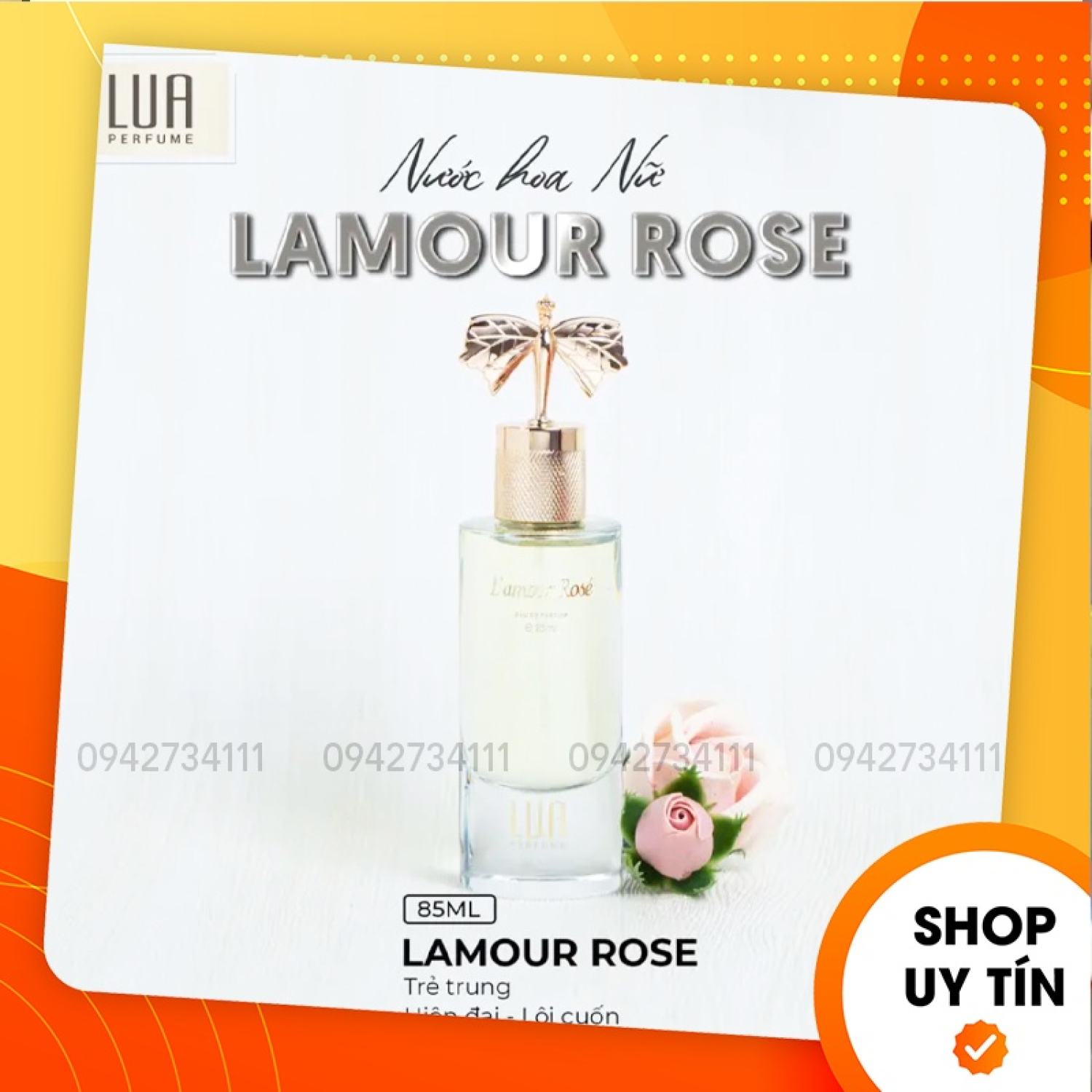 [Chính Hãng] Nước Hoa Nữ Lamour Rose 85ml LUA Perfume