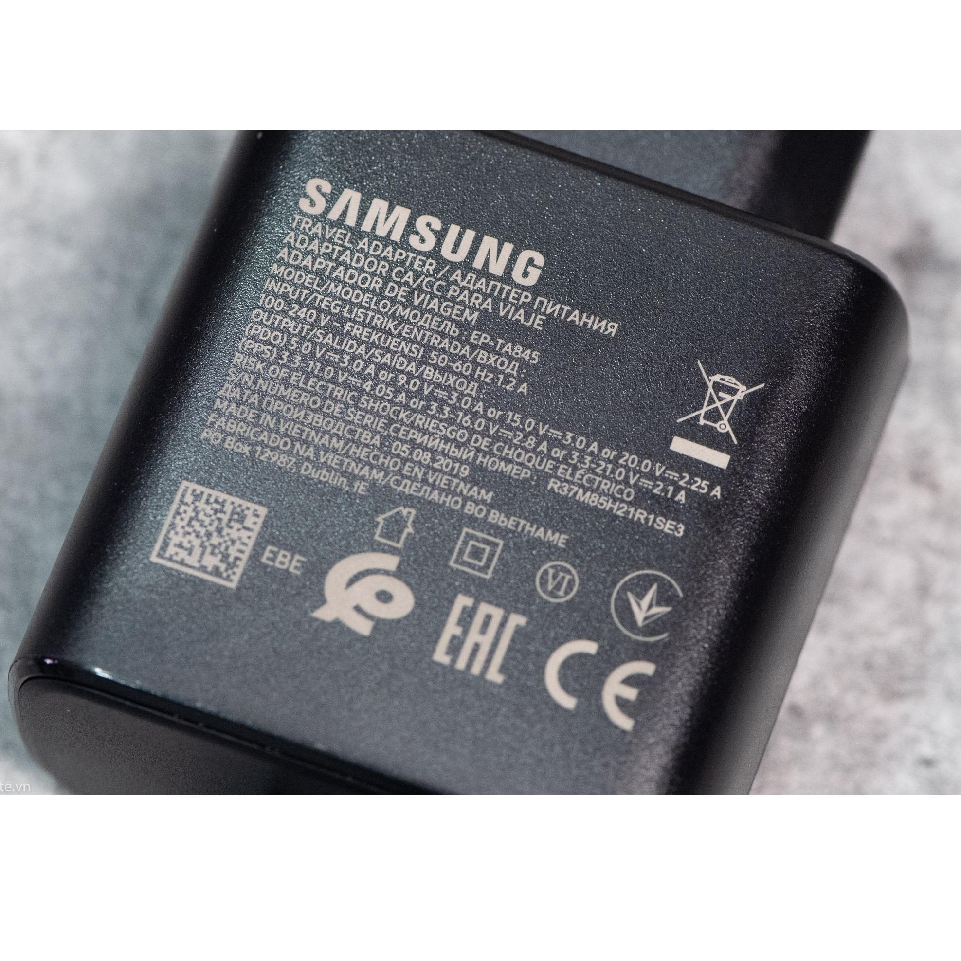Củ Sạc Nhanh Samsung 45W Chuẩn PD (PPS) Cổng USB-C