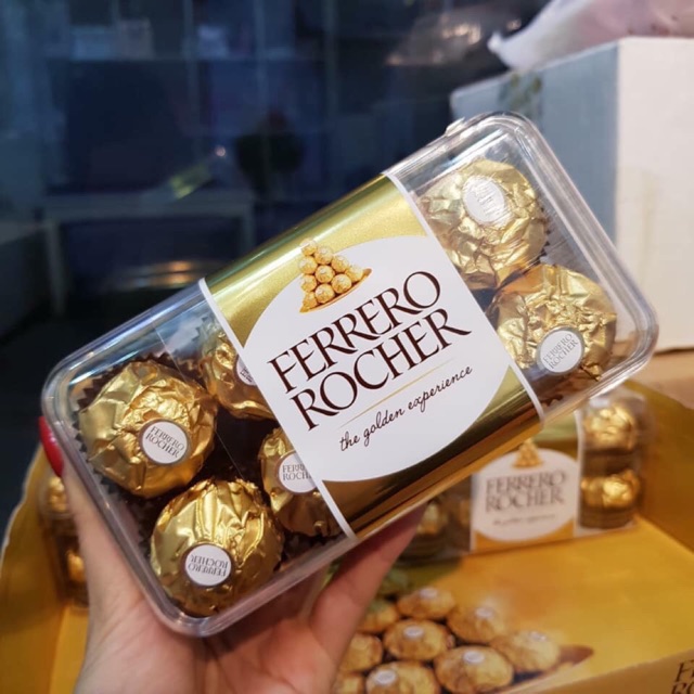 [Hộp 16 viên] Socola Ferrero Rocher Đức 200g - Date T5/2023
