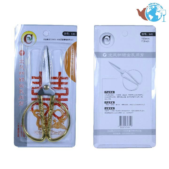 [HCM]Kéo cán vàng rồng phụng kéo cao cấp