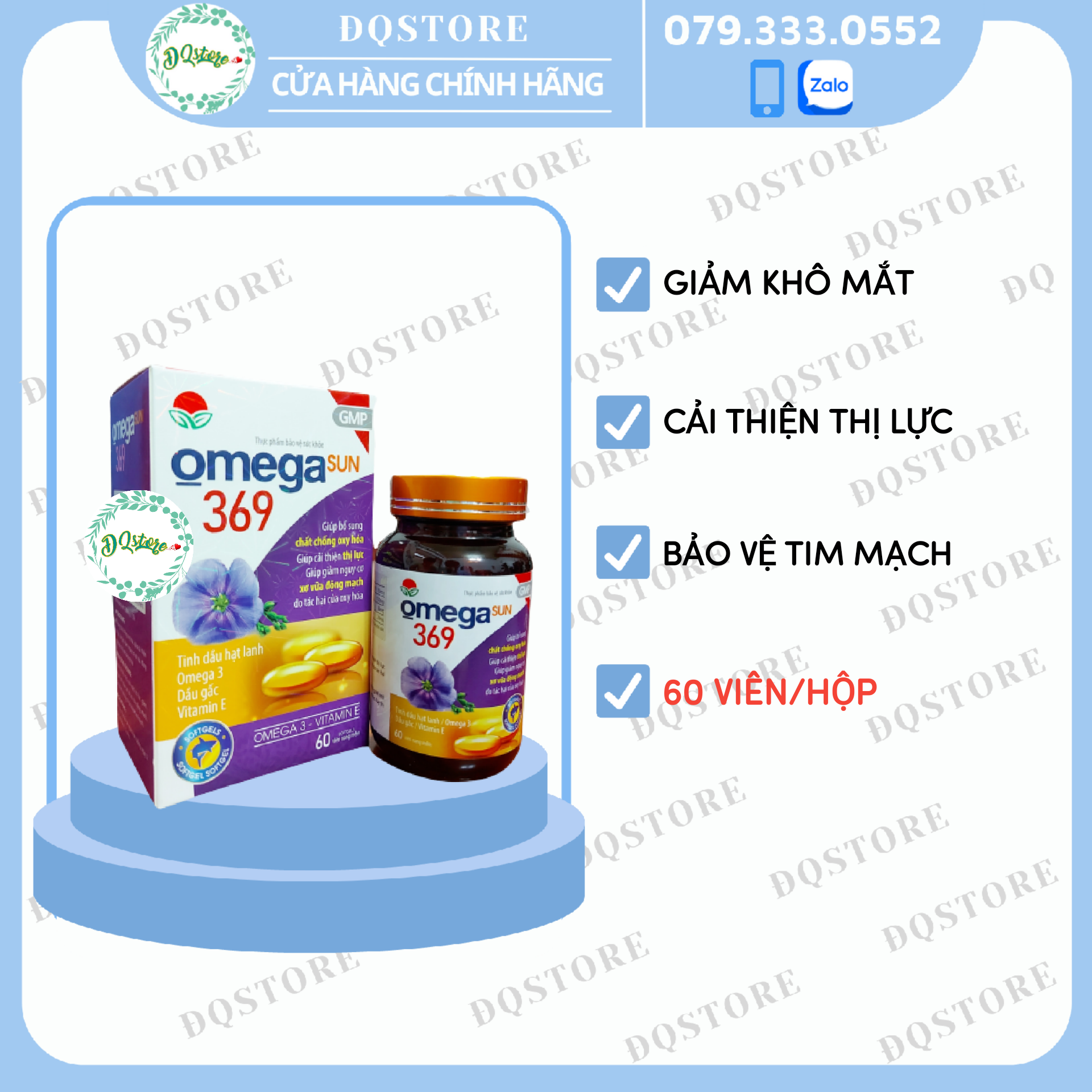 Omega sun 369 - hộp 60 viên
