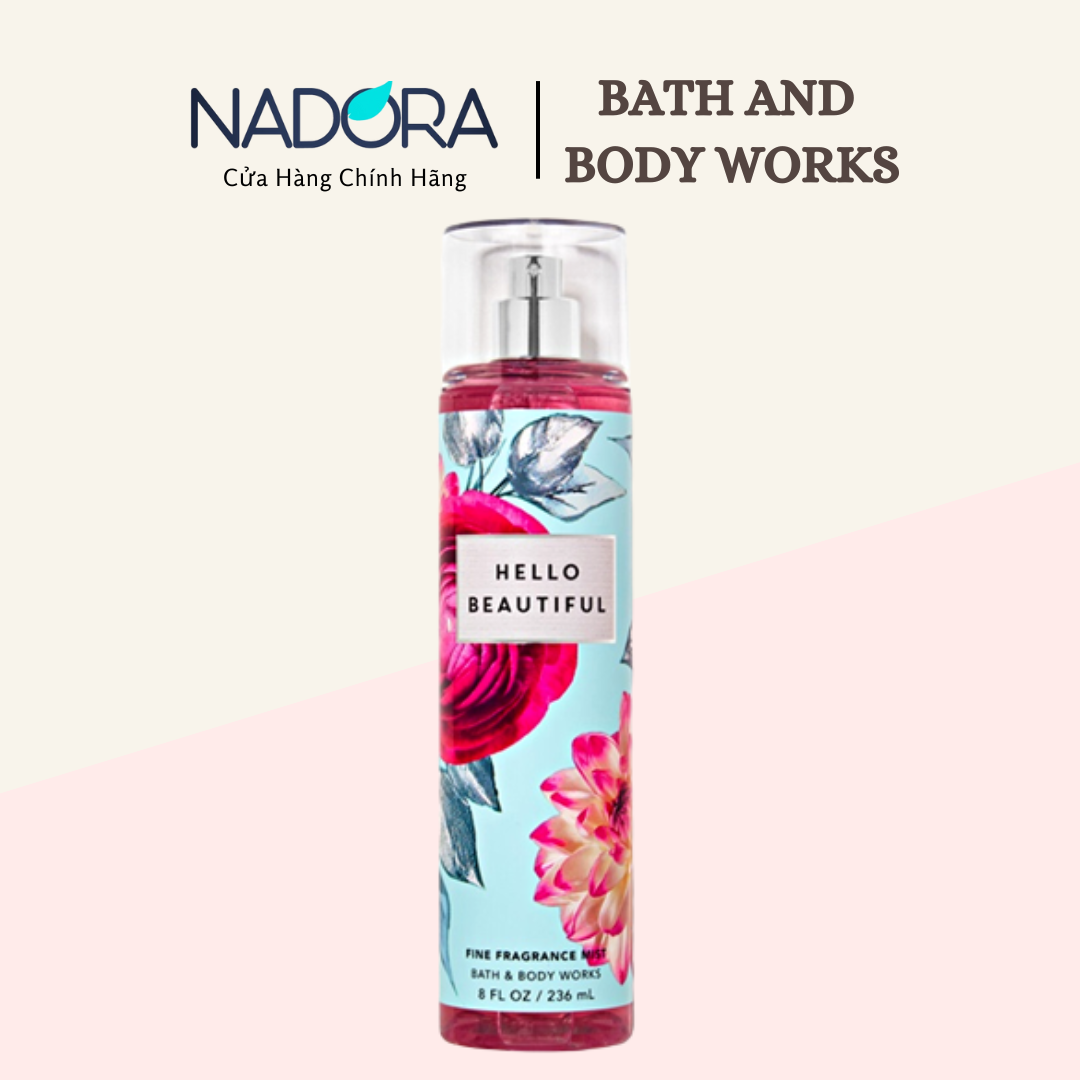 Xịt Thơm Hello Beautiful Bath and Body Works Body Mist 236ml