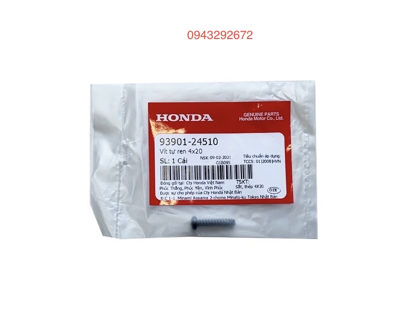 Vít tự ren 4x20 wave 100 honda