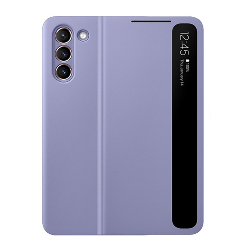 Bao da clear view cover dành cho samsung s20 , s21 plus - có chíp cảm ứng