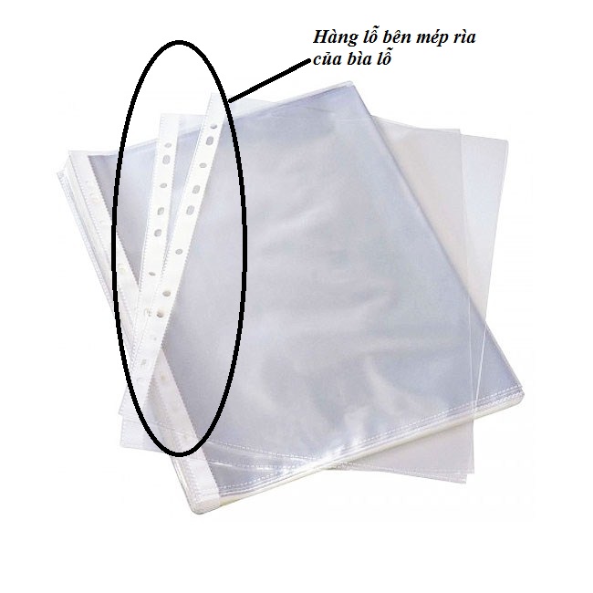 Bìa Lỗ A4 Xấp 100 Tờ 400g