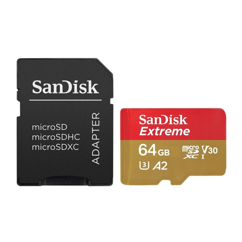Thẻ Nhớ MicroSDXC SanDisk Extreme V30 U3 4K A2 64GB R160MB/s W60MB/s (Vàng) - Phụ Kiện 1986