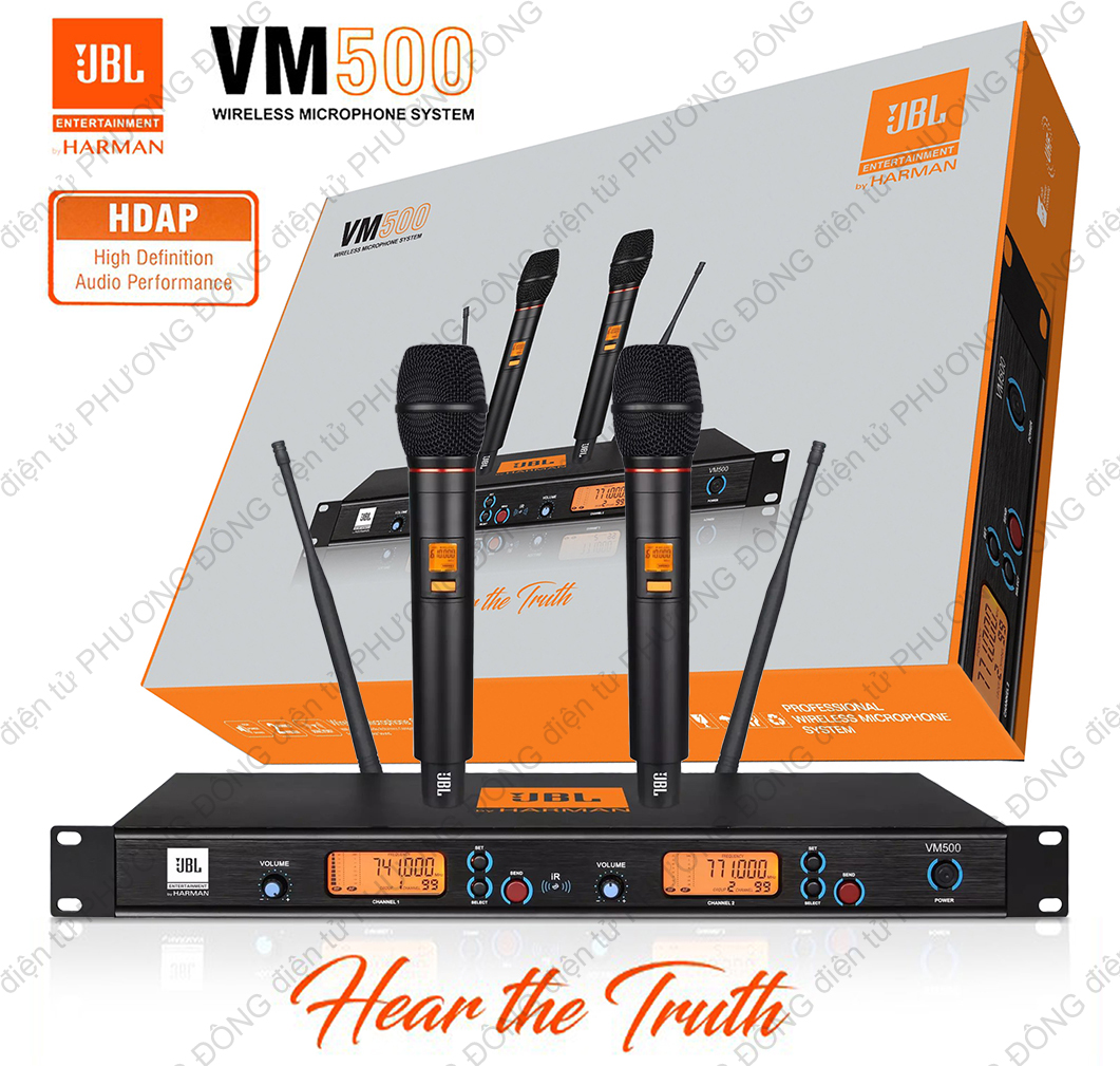 Micro không dây JBL VM500 Hàng loại 1 Thế hệ mới