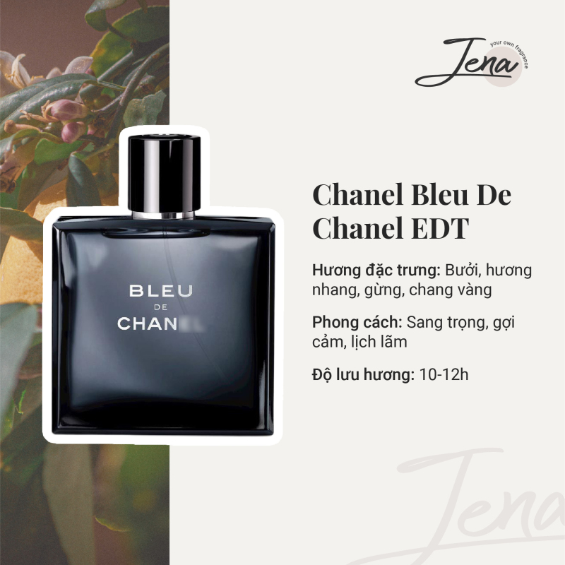 [Chiết 10ml] Nước Hoa Nam Bleu Chanel EDT - Nam Tính, Lịch Lãm
