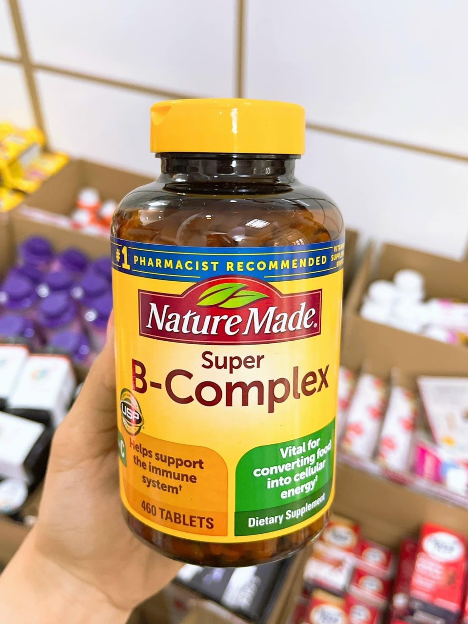 | 𝐇𝐀 ̀ 𝐍𝐆 𝐀𝐈𝐑 | oral tablets b-complex supplement vitamin Nature Made Box 460 tablets • 𝑷𝒆𝒓𝒇𝒕𝒆𝒆 𝑺𝒕𝒐𝒓𝒆