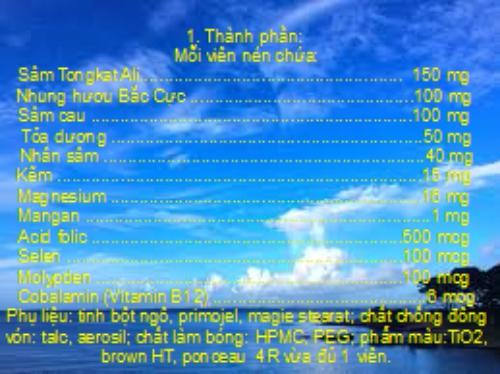 Sâm Nhung Cường Lực Tuệ Linh