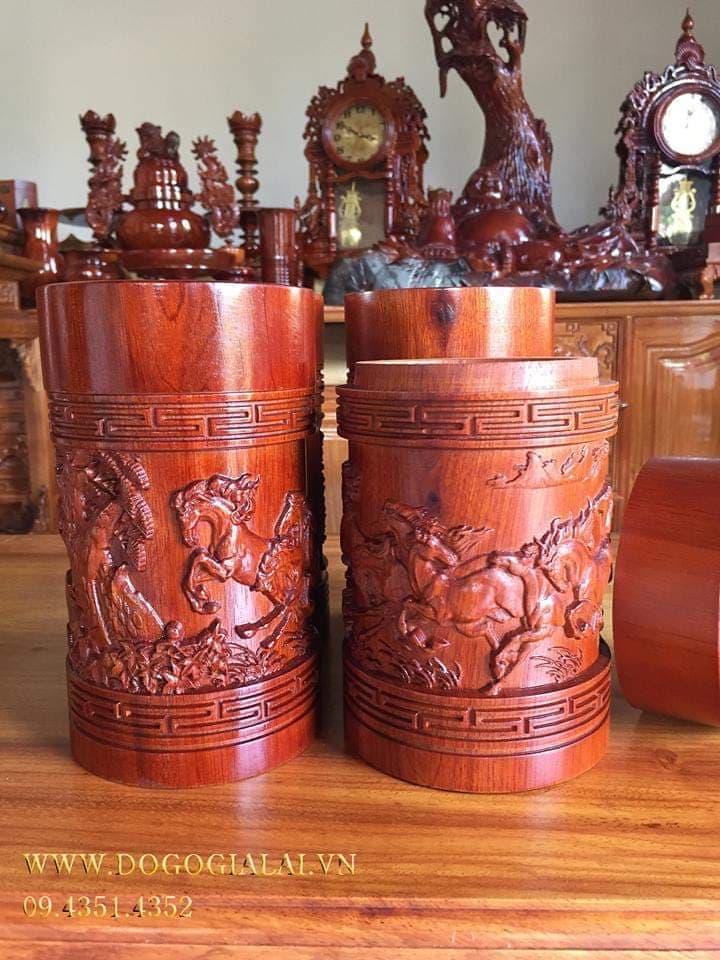 Hộp Đựng Chè Gỗ Hương Cao Cấp