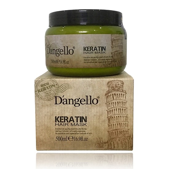 [HCM]Hấp phục hồi hư tổn Dangello Keratin Mask 500ml