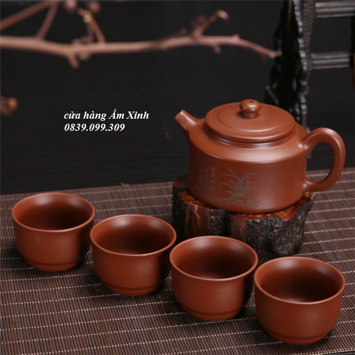 Bộ ấm chén tử sa Nghi Hưng