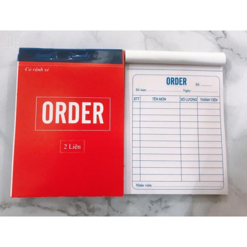 Quyển Order 100 trang cacbon - PENDAY STORE