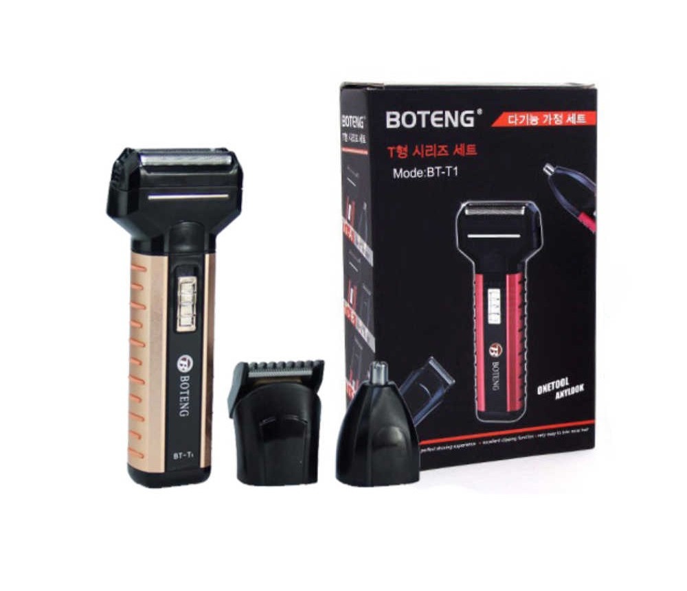 Máy Cạo Râu Cắt Tóc Tỉa Lông Mũi 3 Trong 1 Boteng
