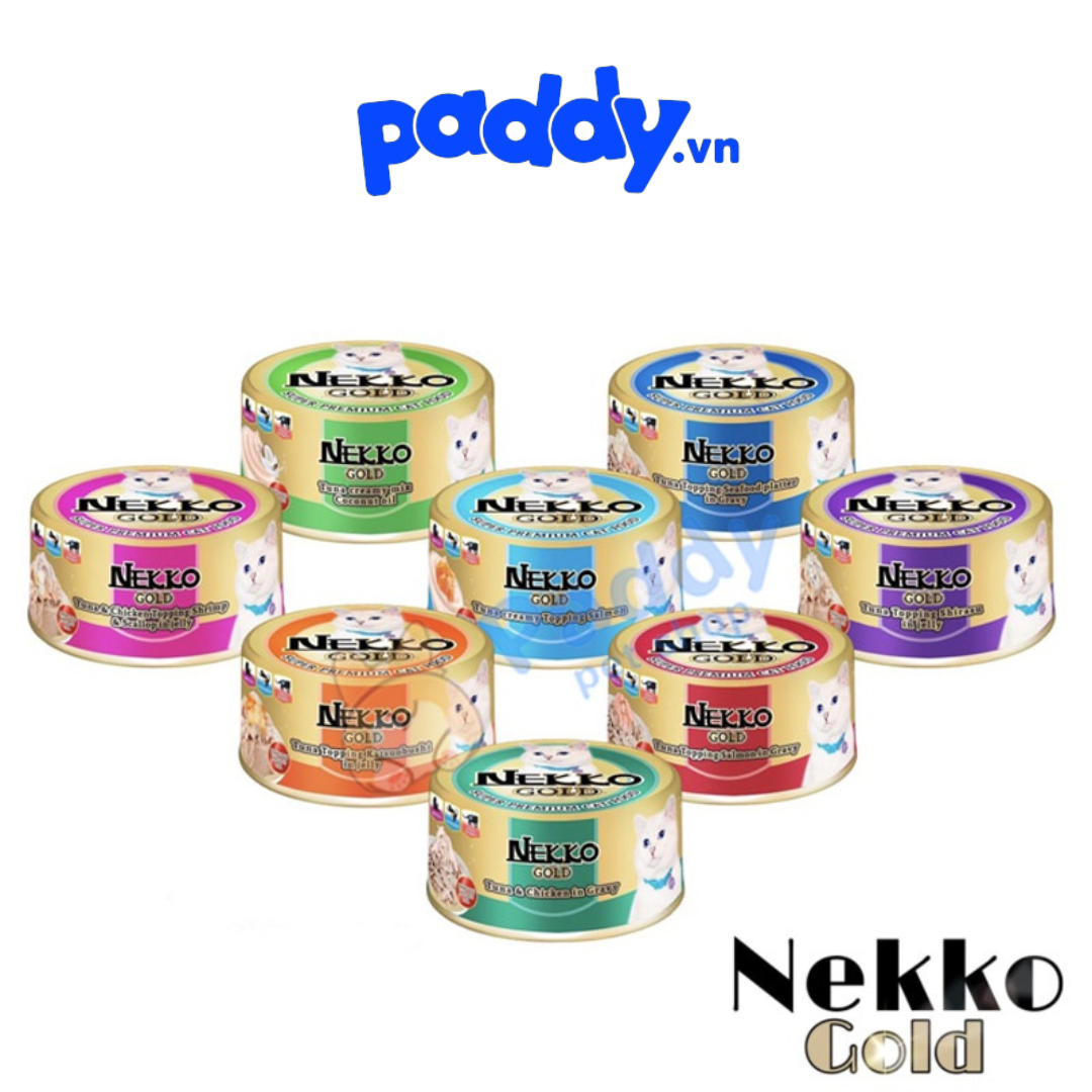 Pate Nekko Gold Cho Mèo Mọi Lứa Tuổi - Lon 85g (Nhập khẩu Thái Lan)