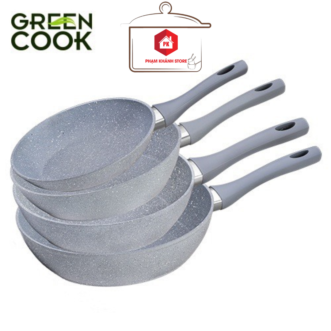Chảo sâu đáy từ vân đá chống dính Green Cook