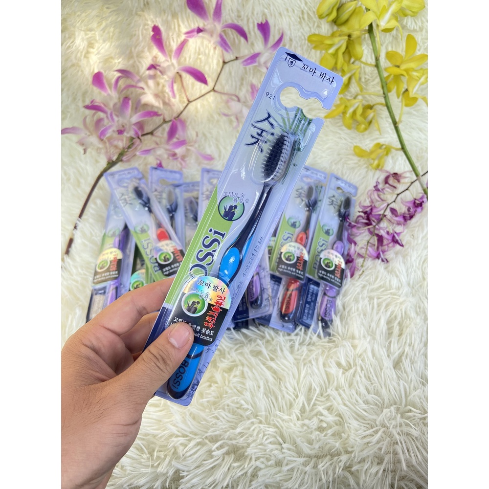 [Ảnh thật] BÀN CHẢI ĐÁNH RĂNG THAN TRE BOSSI HÀN QUỐC