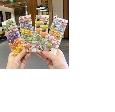 Set 2 vỉ - 20 dây buộc tóc cho bé gái