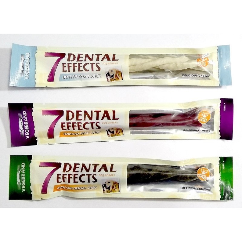 Xương gặm sạch răng 7 Dental Effects 3 vị cho chó, giúp đường ruột nhu động, cải thiện sức khỏe dạ dày