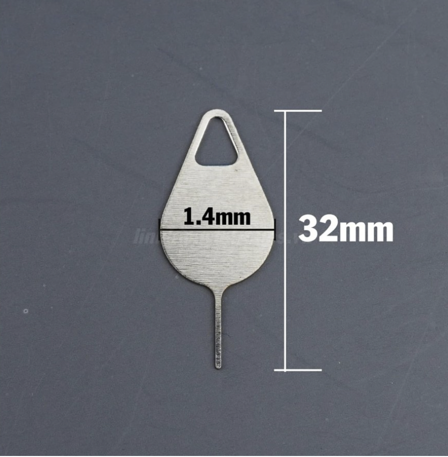 Que chọc sim/ lấy sim bằng thép không gỉ