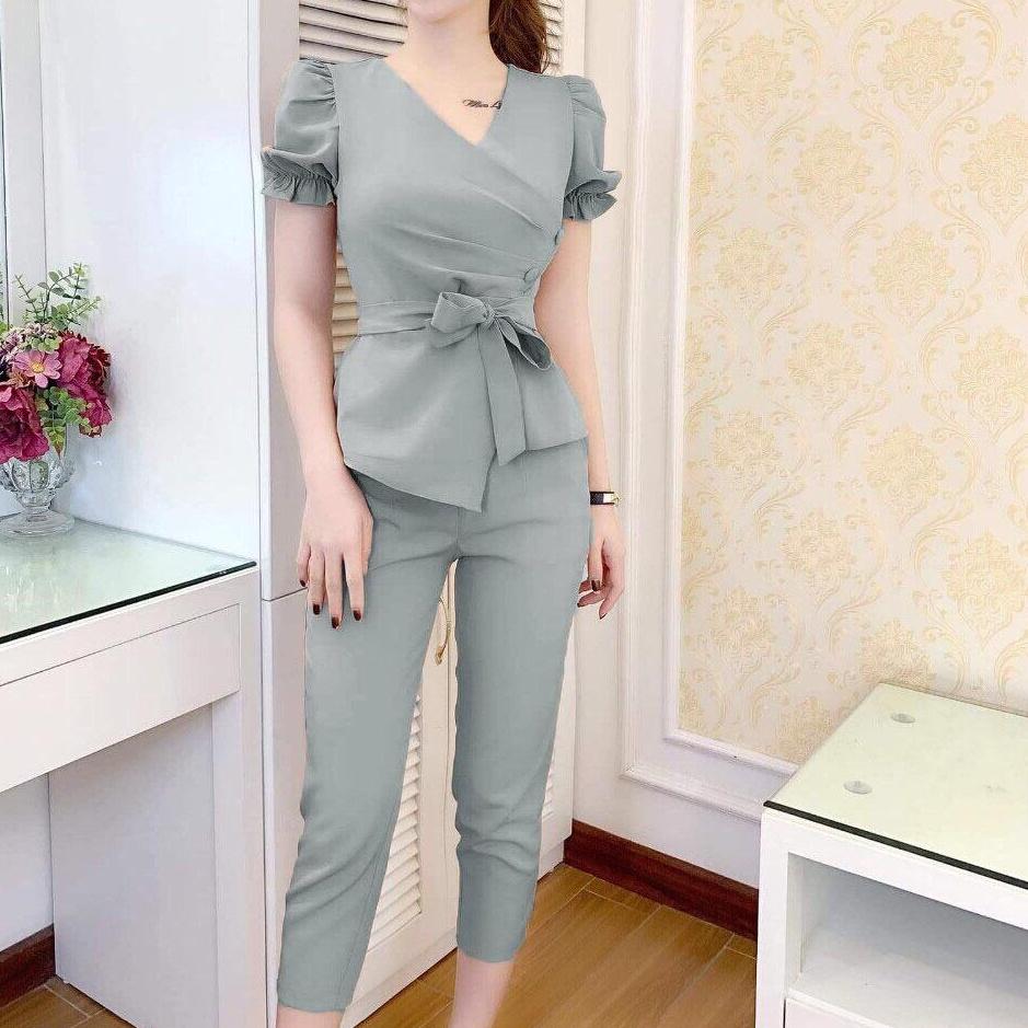 [HCM]  Set Bộ Tay Phồng Cột Eo Thời Trang Nữ BEYEU1688 - BY8114
