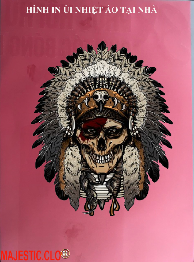Logo sticker old skull