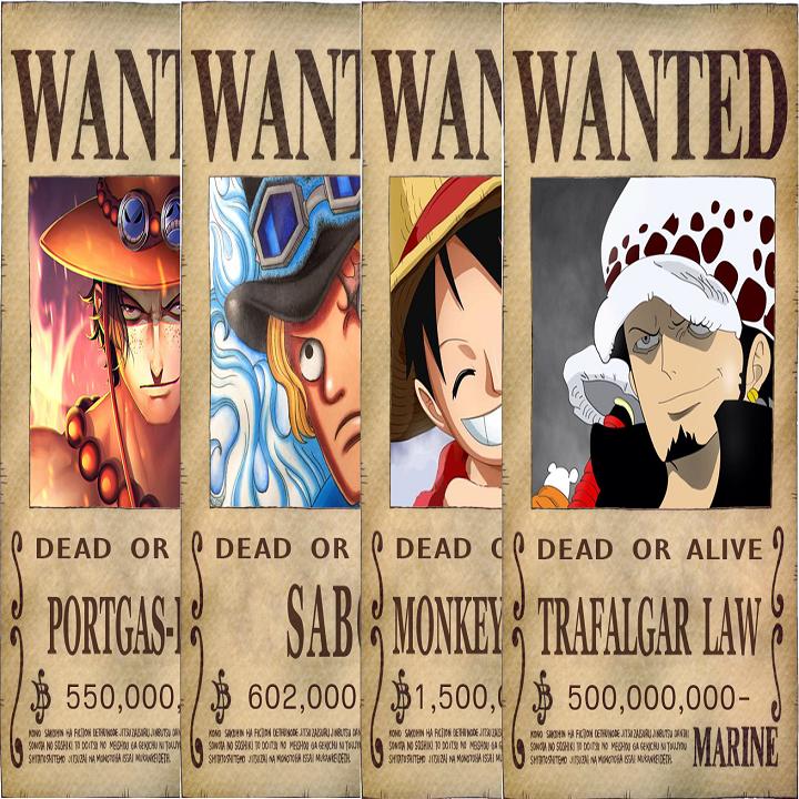 Tấm truy nã Ace Sabo Luffy: Xem bức ảnh này để tìm hiểu về cuộc hành trình tự do và minh oan của ba nhân vật Luffy, Ace và Sabo. Tiếp tục theo dấu vết tấm truy nã để khám phá những bí mật khác nhau của từng nhân vật này.