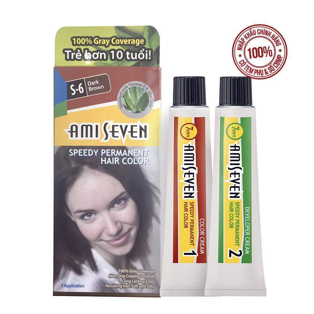 THUỐC NHUỘM PHỦ BẠC THẢO DƯỢC AMI SEVEN HÀN QUỐC