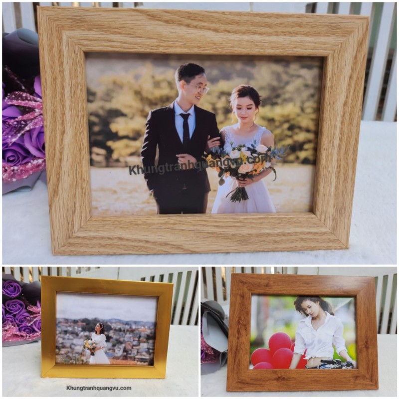 KHUNG ẢNH ĐỂ BÀN hoặc TREO TƯỜNG(10*15.13*18.15*21) 2 trong 1