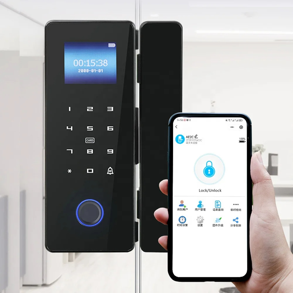 Khóa vân tay cửa kính G8