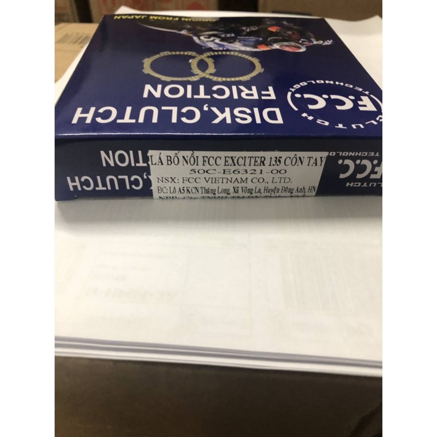 Trọn bộ lá bố nồi, lá côn fcc chính hãng cho xe exciter 150 và exciter 135