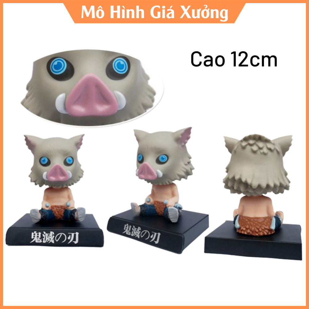 [Hoàn Tiền 10%]Mô Hình Hashibira Inosuke Chibi lắc đầu Thanh Gươm Diệt Quỷ -Kimetsu no Yaiba -Trang trí taplo ô tô - Trang trí bàn