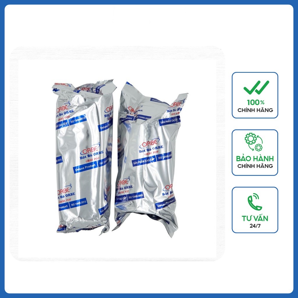 Bó bột ORBE nhỏ 10 cm, túi 6 cuộn, bột thạch cao chất lượng cao, sản xuất tại Việt Nam có độ tinh khiết cao