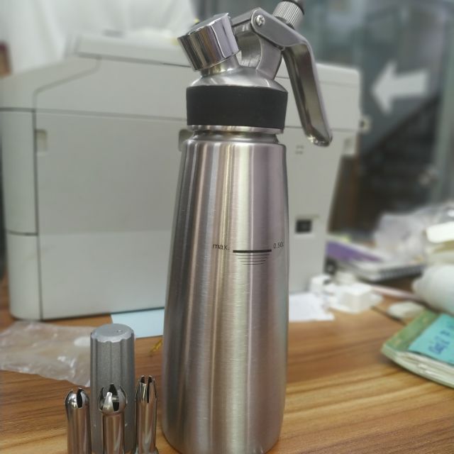 Bình xịt kem mosa inox 500ml